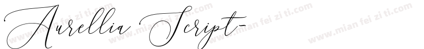 Aurellia Script字体转换